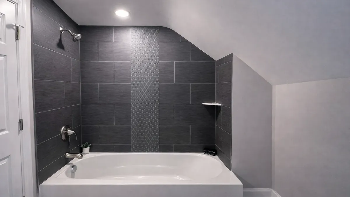 Bathroom remodel cost breakdown vanity and shower Hammonton NJ